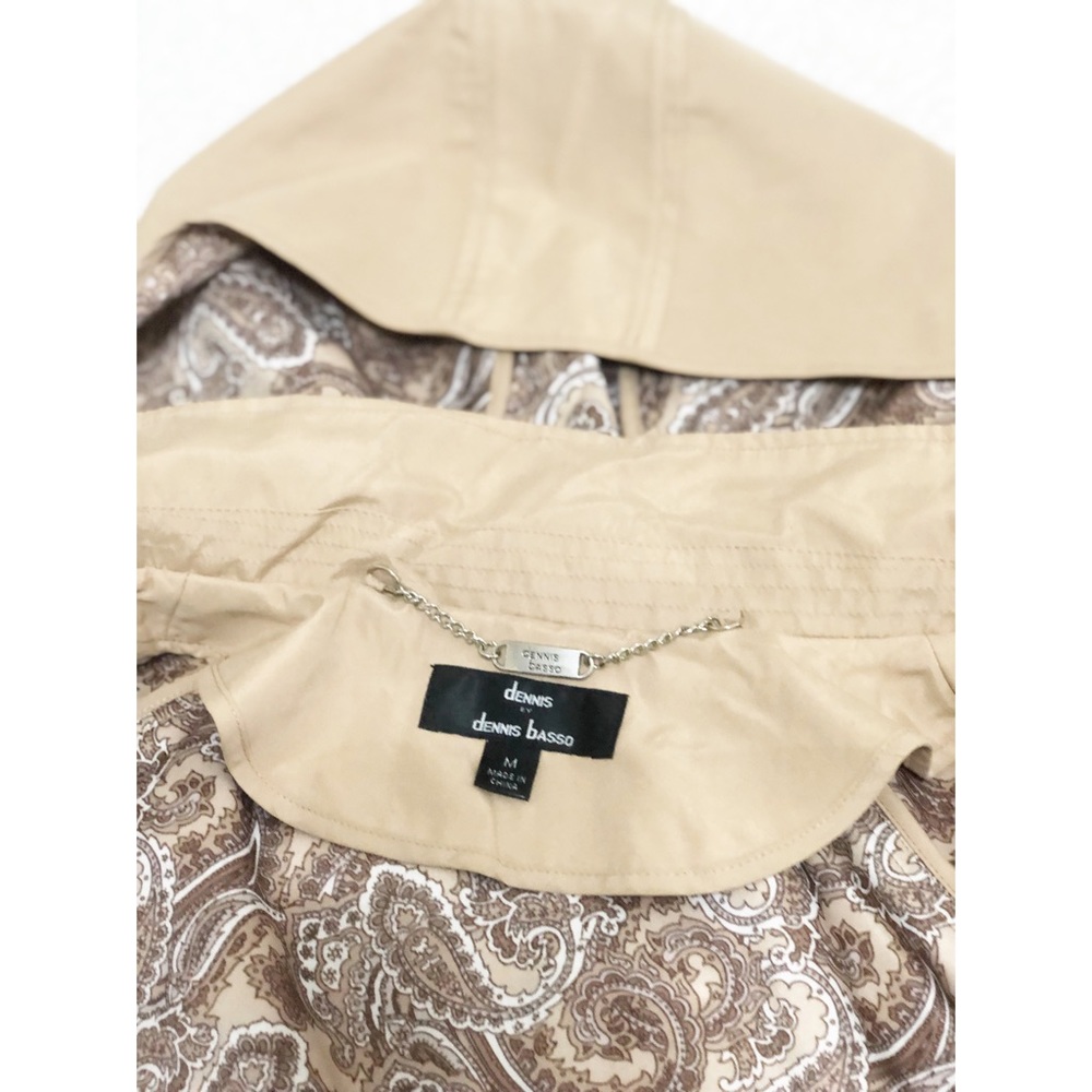 Dennis Brasso Tan Rain Jacket w/Hood - Picture 8 of 9